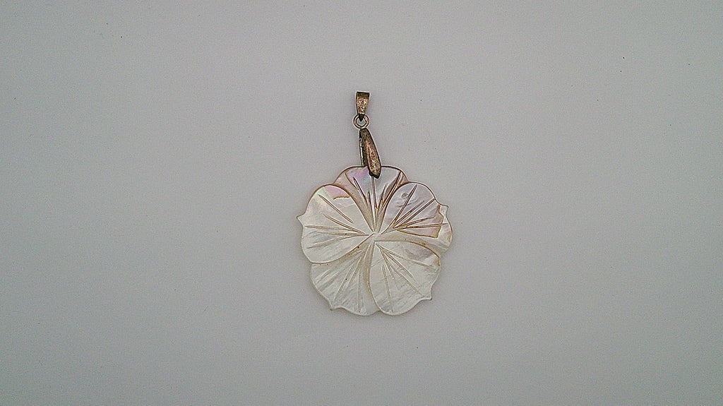 test - Carved Mother of Pearl Pendant