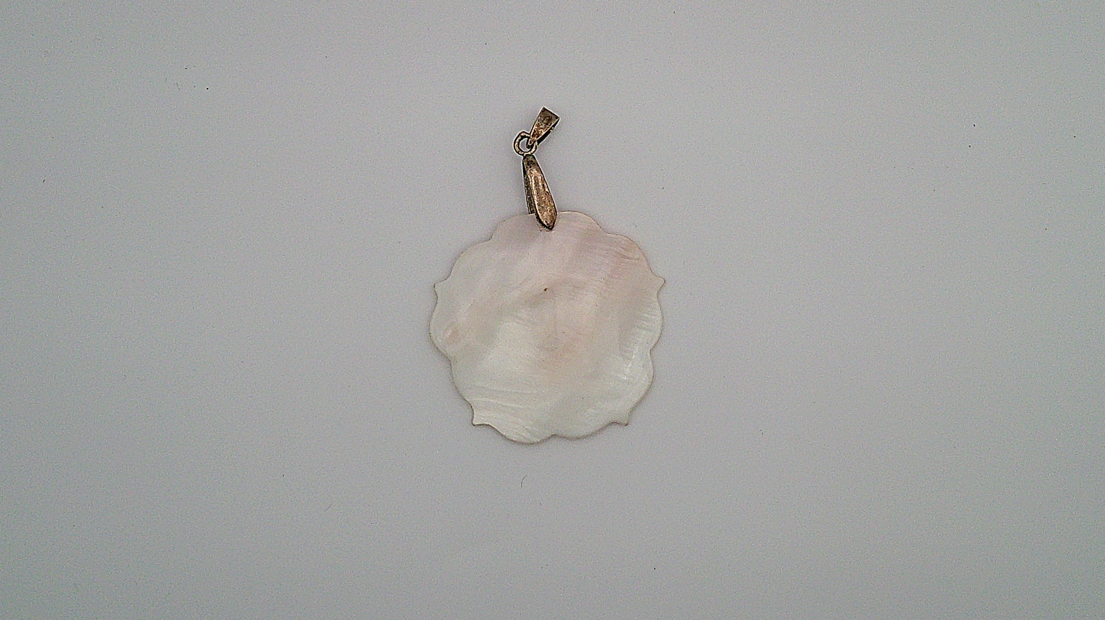 test - Carved Mother of Pearl Pendant