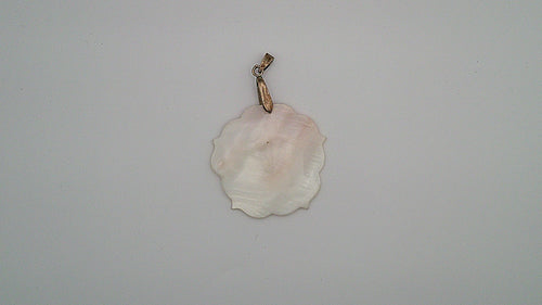 test - Carved Mother of Pearl Pendant